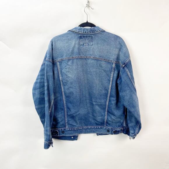 American Eagle Small Womens Blue Denim Jean Jacket - Picture 7 of 8